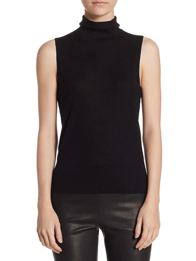 Saks Fifth Avenue Collection Cashmere Turtleneck Shell In Ebony