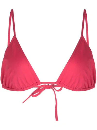 Eres Ttied Bikini Top In Pink