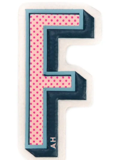 Anya Hindmarch 'f' Sticker In Multicolour