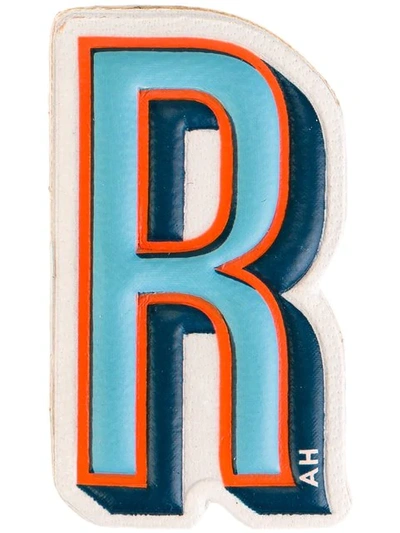 Anya Hindmarch 'r' Sticker In Blue