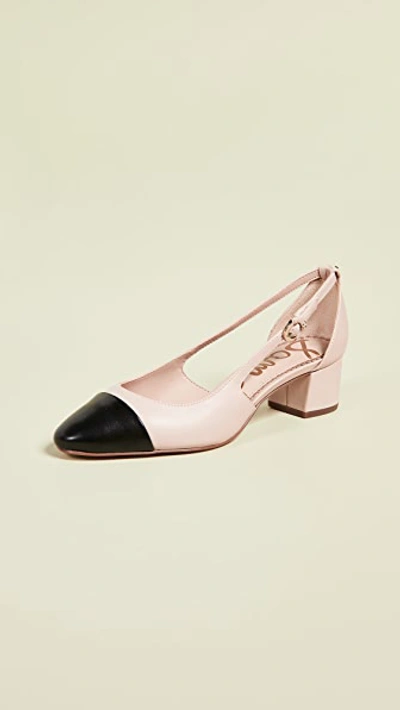 Sam Edelman Leah Pumps In Ballet Pink/black