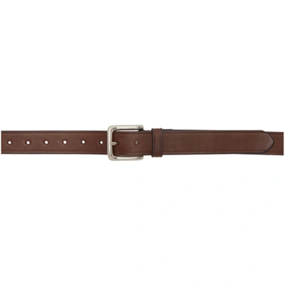 Comme Des Garçons Homme Deux Comme Des Garcons Homme Brown Leather Belt In 2 Brown