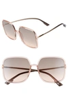 Dior Stellair 59mm Square Sunglasses In Pink