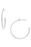 Lana Jewelry Sunrise Diamond Hoop Earrings In White Gold/ Diamond