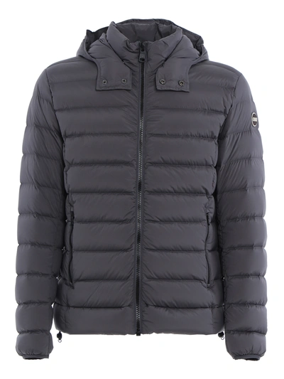 Colmar Matte Stretch Quilted Nylon Puffer Jacket In Grey