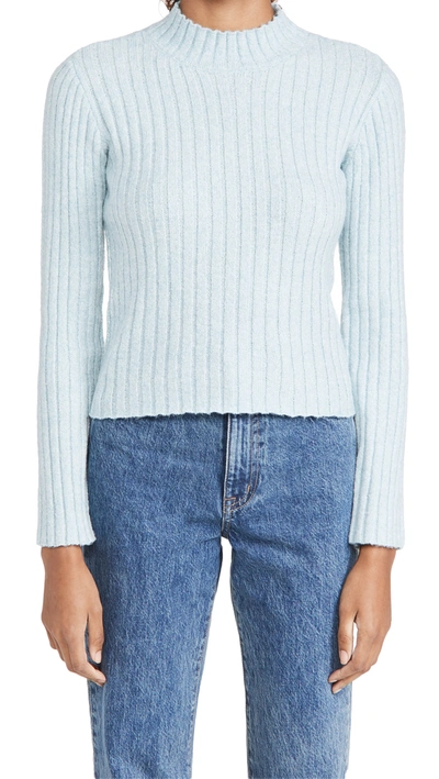 Cupcakes And Cashmere Dinah Sweater In Sterling Blue