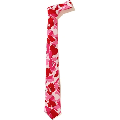 Pre-owned Bape Abc Tie (fw20) Pink