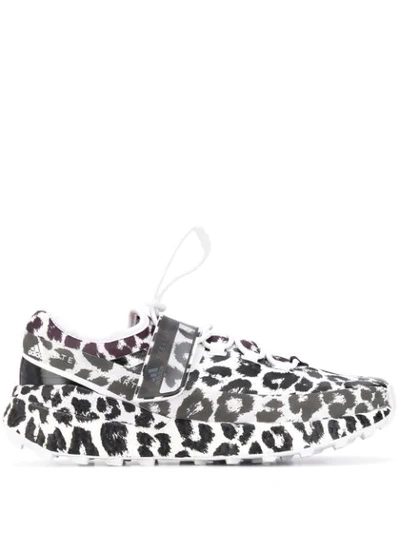 Adidas By Stella Mccartney Outdoor Boost Leopard-print Sneakers In Black
