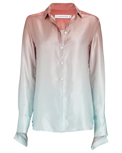 Christopher Esber Silk Ombré Button-down Shirt In Multi