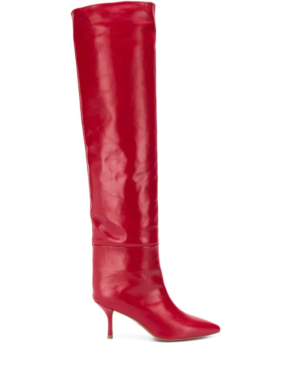 stuart weitzman red boots