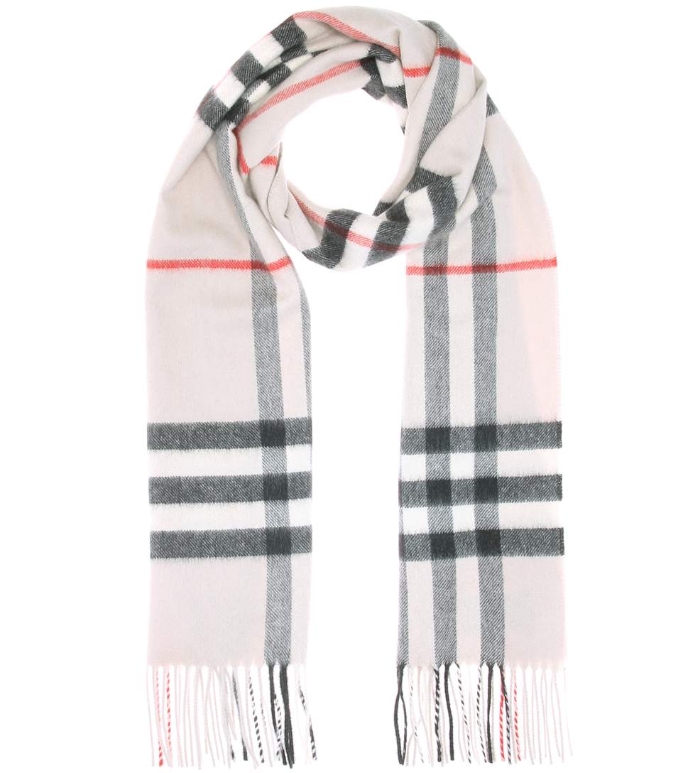 Burberry Metallic Check Silk And Wool Scarf In Multicoloured | ModeSens
