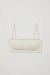 Cos Sculpt Bandeau Bra With Detachable Straps In Beige