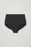 Cos Control High-waisted Recycled Nylon Briefs In Black
