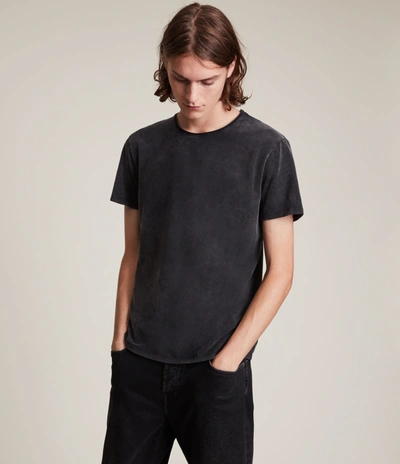 Allsaints Bodega Stretch-cotton Jersey T-shirt In Washed Black