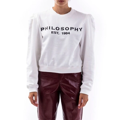 Philosophy Women's White Cotton Sweatshirt