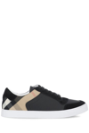 Burberry New Reeth Check Trim Low Top Sneaker In Multi-colored