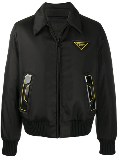 Prada Men's Black Polyamide Outerwear Jacket
