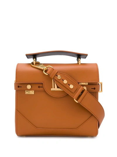 Balmain Bbuzz 23 Hand Bag In Leather Color Leather In Neutrals