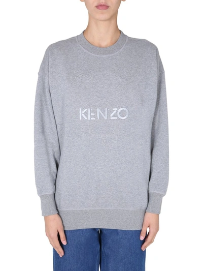 Kenzo Loose Fit Sweatshirt In Grey