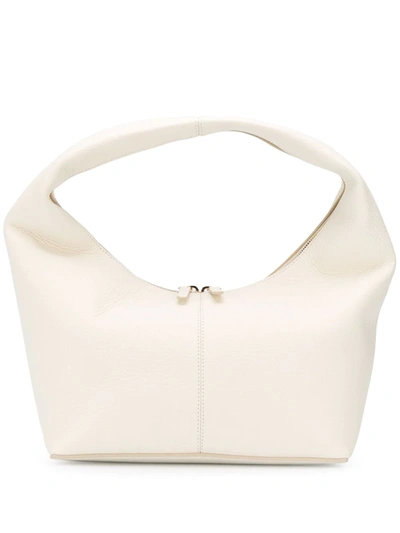 Frenzlauer Panier Grain Leather Shoulder Bag In White