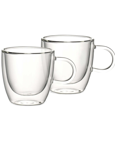 Villeroy & Boch Artesano Set Of 2 Hot Beverages Cups In Clear