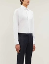 Eton Mens White Slim-fit Cotton-twill Shirt
