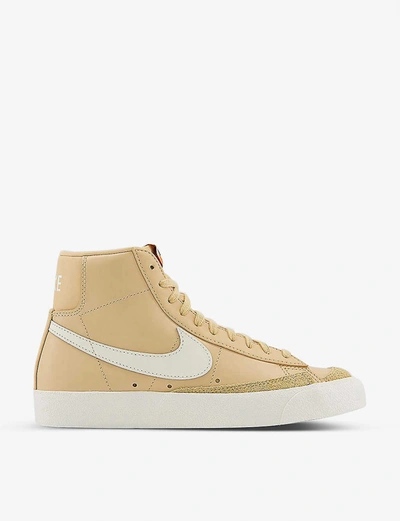 Nike Blazer 77 Leather Trainers In Canvas+white+canvas+hype