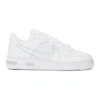 Nike Air Force 1 React Leather And Mesh Trainers In White