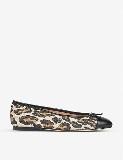 Lk Bennett Kara Leopard-print Woven Pumps In Nat-natural Leopard