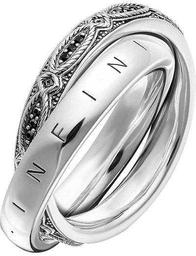 Thomas Sabo Infinity Of Love Sterling Silver And Zirconia Intertwined Ring