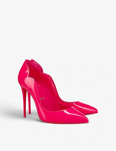 Christian Louboutin Hot Chick 100 Patent/lining Magnifique/l In Lin Magnifique