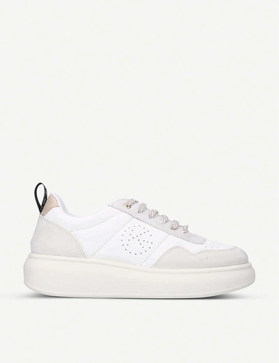 Kg Kurt Geiger Lydia Faux-leather Trainers In Nude