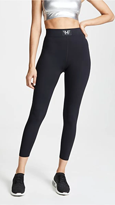 Heroine Sport Marvel Metallic High Waist Leggings In Black