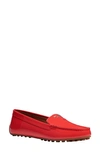 Kate Spade Deck Suede Driver Loafers In Red