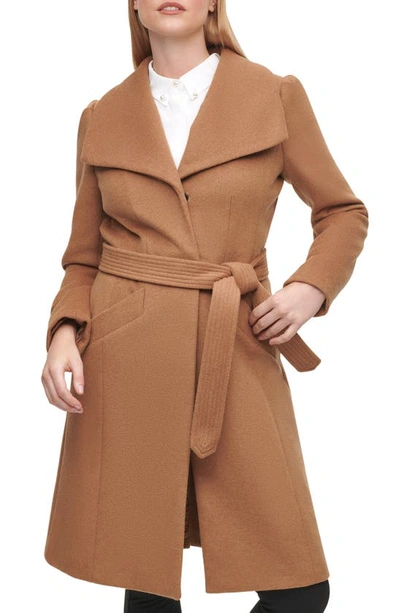 Karl Lagerfeld Women's Wool-blend Coat In Camel