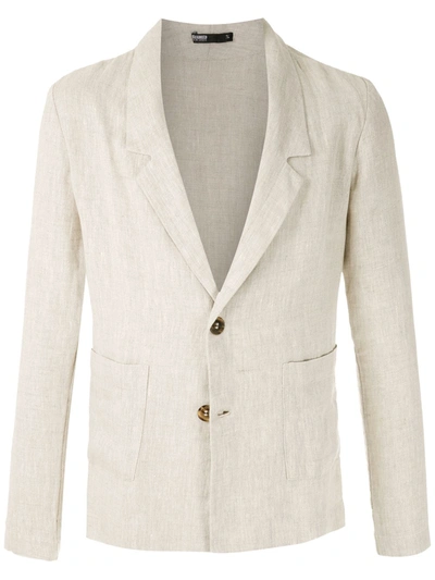 Handred Leve Linen Blazer In Neutrals