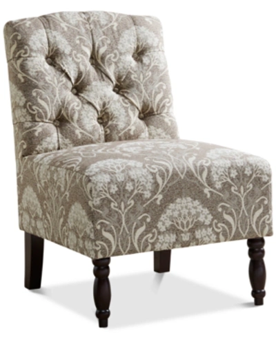Furniture Charlotte Tufted Armless Chair In Taupe