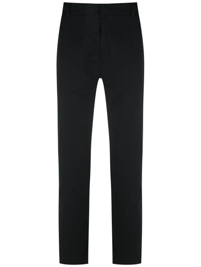 Handred Buttoned Slim Trousers In Black