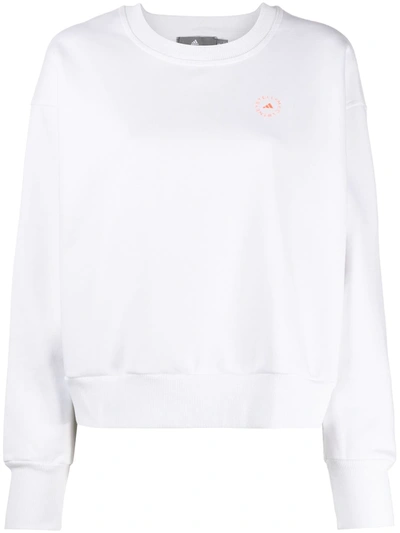 Adidas By Stella Mccartney Logo-print Oversized Sweatshirt In White