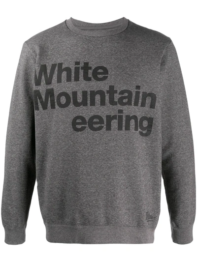 White Mountaineering Graphic Logo Sweatshirt In Black