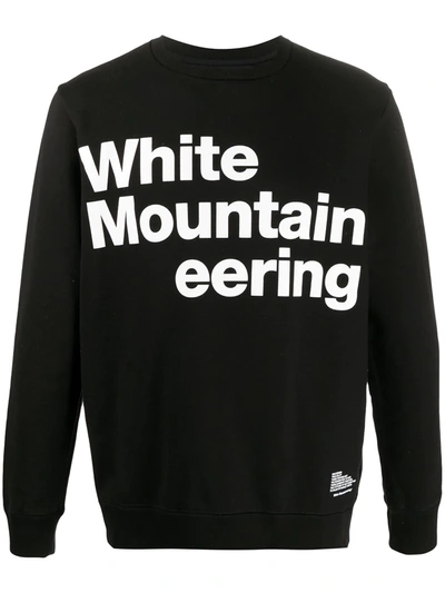 White Mountaineering Graphic Logo Sweatshirt In Grey