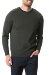 Rodd & Gunn Hawtrey Regular Fit Crewneck Wool Sweater In Olive