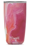 S'well 18-ounce Insulated Stainless Steel Tumbler In Pink Topaz