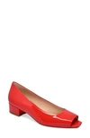 Etienne Aigner Evelyn Open Toe Pump In Poppy