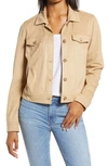 Tommy Bahama Salina Sands Faux Suede Trucker Jacket In Pita