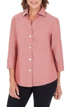Foxcroft Paityn Non-iron Cotton Shirt In Rosewood