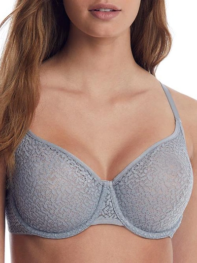 Dkny Modern Lace Bra In Aluminum