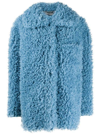 Stella Mccartney Eco Fur Josephine Fur Free In Light Blue