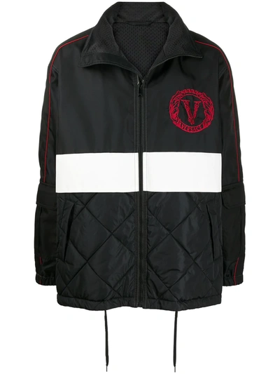 Versace Virtus Crest Jacket In Black