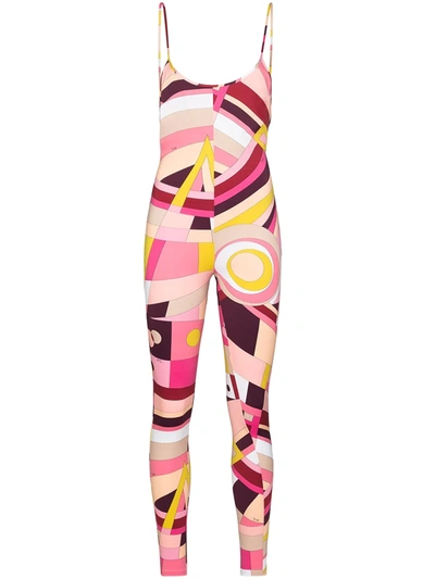 Emilio Pucci X Browns 50 Astronauti Print Jumpsuit In Pink